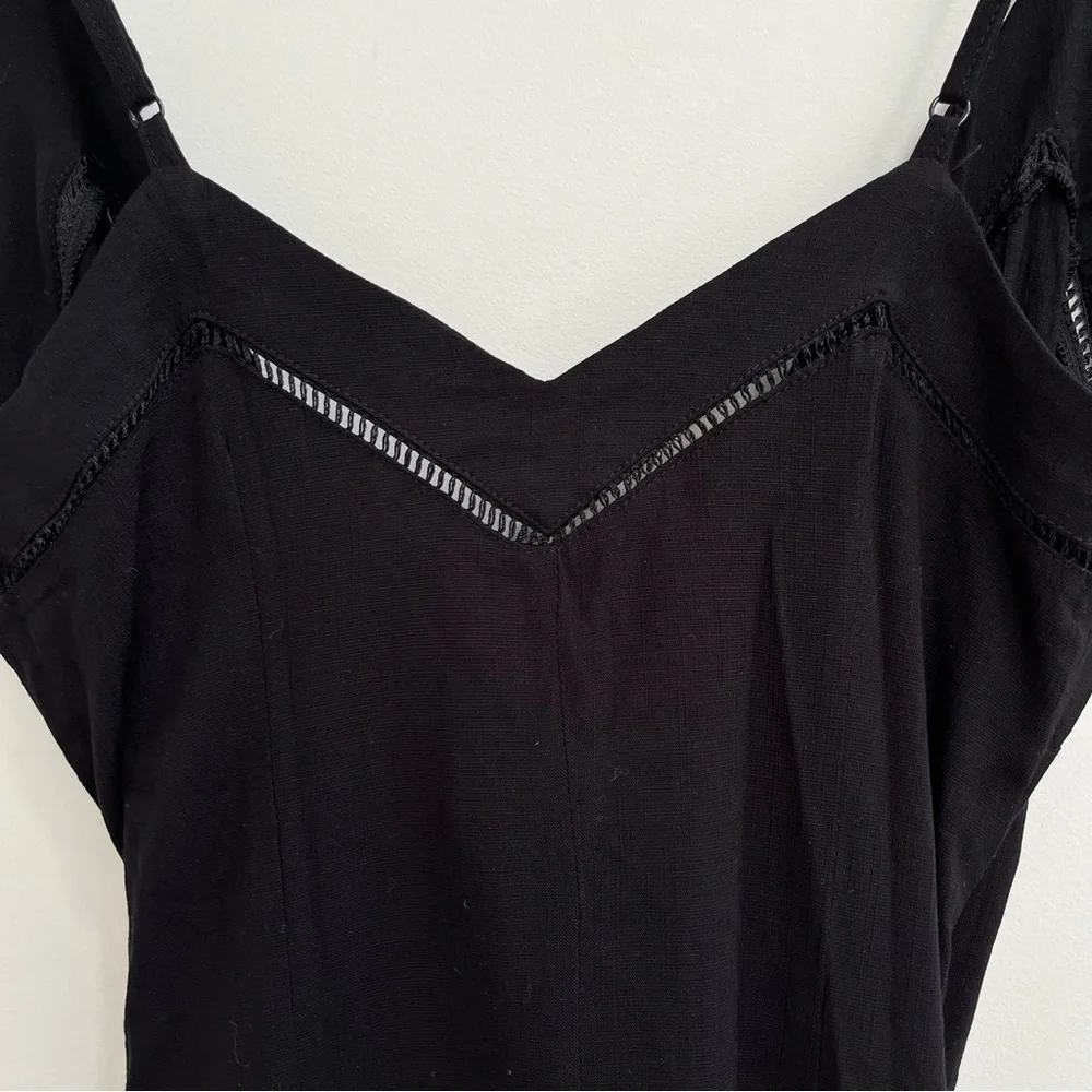 Intimately Free People Dylan Bodycon Mini Dress Black LBD Cocktail Party Small